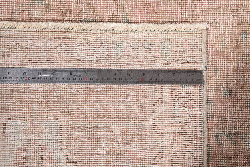 12' 7" x 9' 4" Excellent Hand-Knotted Antique Faded Neutral Large Area Rug - Yasi & Fara 