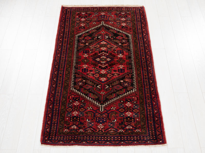 6' 6" x 3' 8" Excellent Hand-Knotted Vintage Tribal Rug