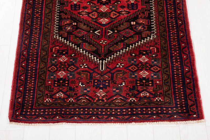6' 6" x 3' 8" Excellent Hand-Knotted Vintage Tribal Rug