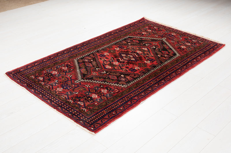 6' 6" x 3' 8" Excellent Hand-Knotted Vintage Tribal Rug