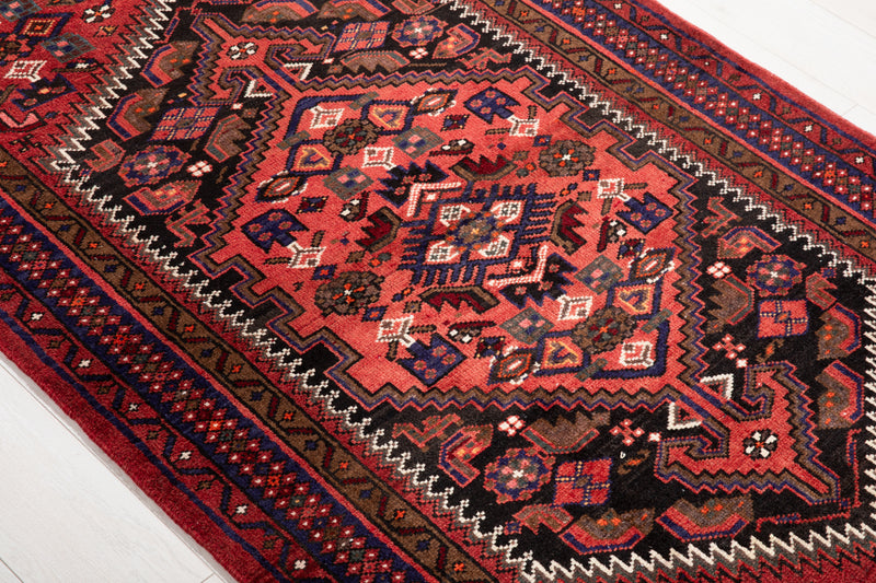 6' 6" x 3' 8" Excellent Hand-Knotted Vintage Tribal Rug