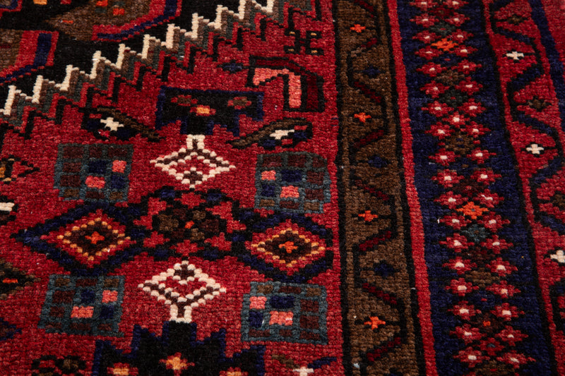 6' 6" x 3' 8" Excellent Hand-Knotted Vintage Tribal Rug