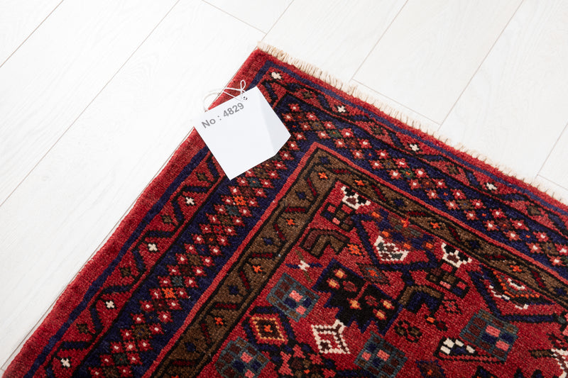 6' 6" x 3' 8" Excellent Hand-Knotted Vintage Tribal Rug