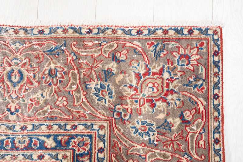 10' 11" x 7' 7" Excellent Hand-Knotted Antique Faded Large Area Rug - Yasi & Fara 