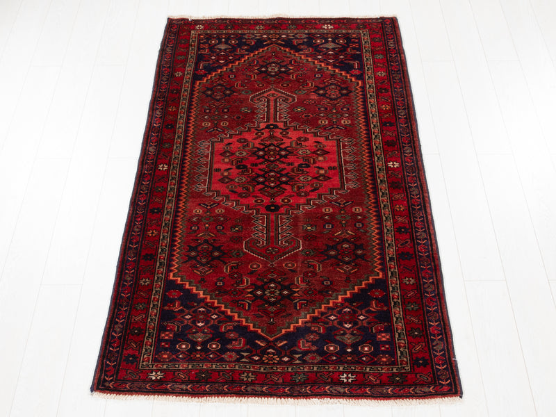 6' 6" x 3' 8" Excellent Hand-Knotted Vintage Tribal Rug