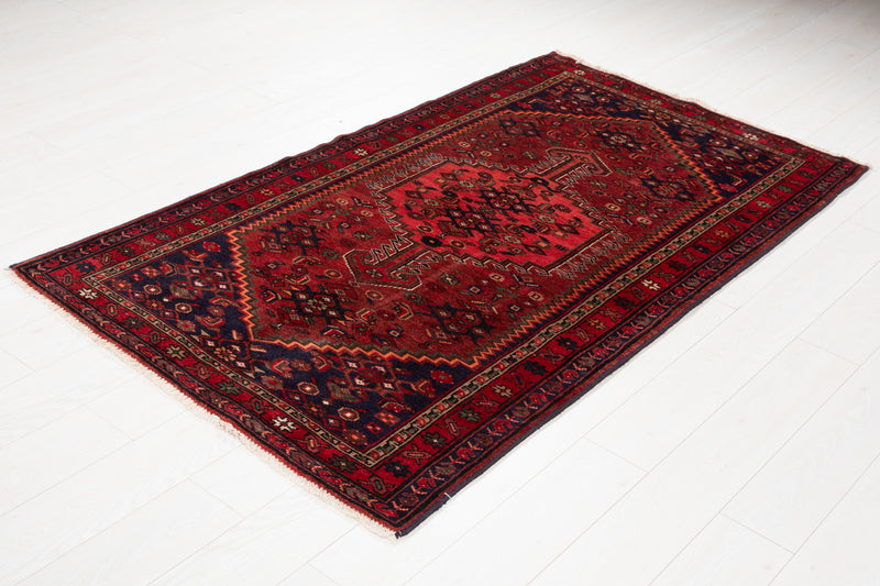 6' 6" x 3' 8" Excellent Hand-Knotted Vintage Tribal Rug