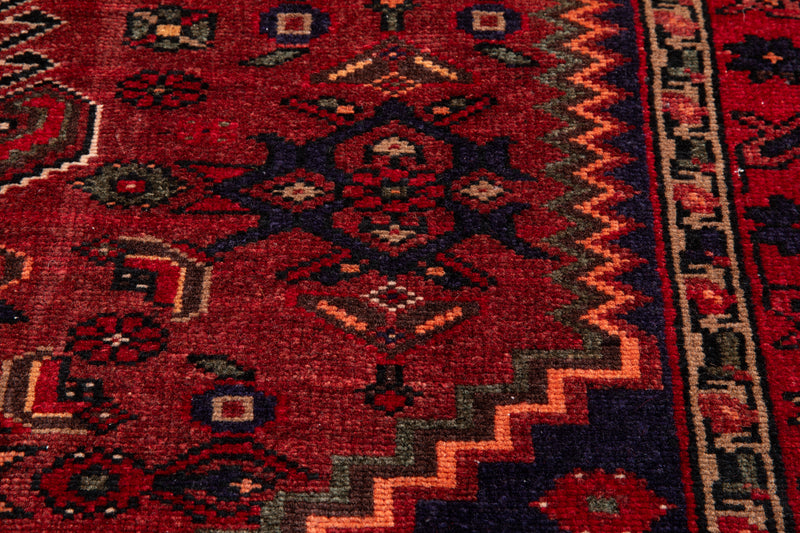 6' 6" x 3' 8" Excellent Hand-Knotted Vintage Tribal Rug
