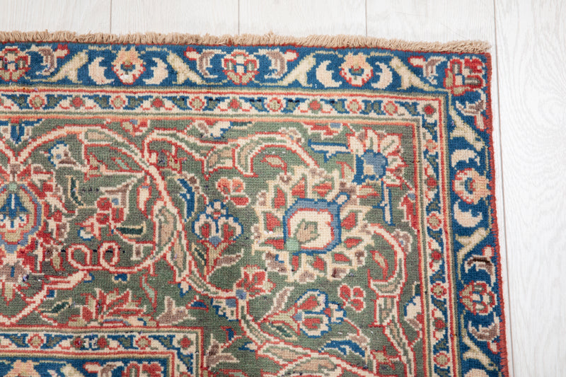 11' 6" x 7' 9" Excellent Hand-Knotted Antique Faded Large Area Rug - Yasi & Fara 