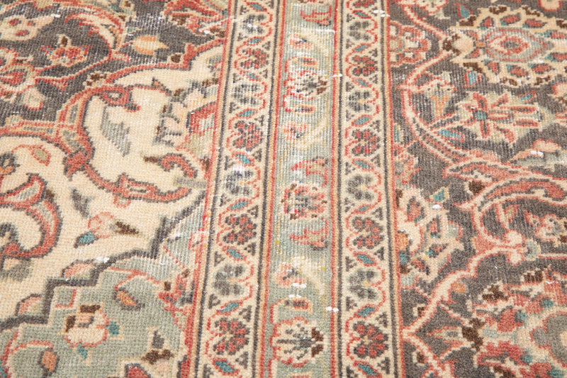10' 7" x 7' 3" Excellent Hand-Knotted Antique Faded Large Area Rug - Yasi & Fara 