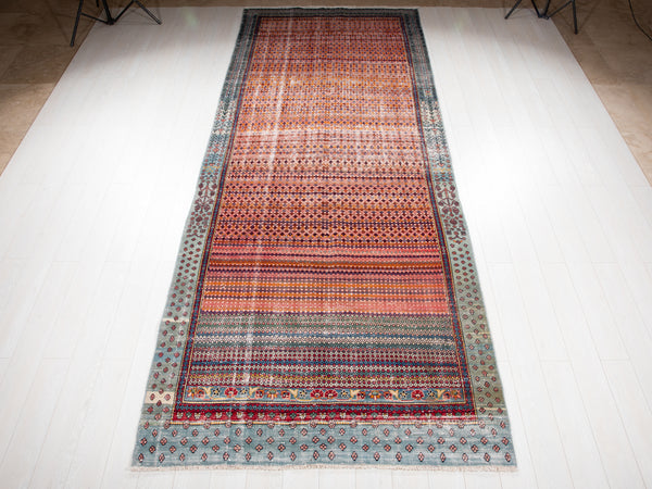13' 3" x 5' 2" Excellent Hand-Knotted Antique Collectible Tribal Rug - Yasi & Fara 
