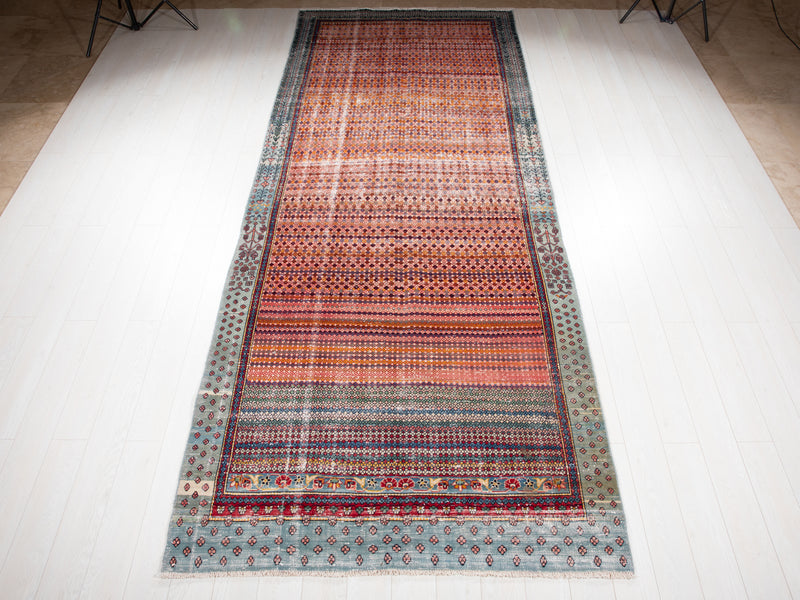 13' 3" x 5' 2" Excellent Hand-Knotted Antique Collectible Tribal Rug - Yasi & Fara 