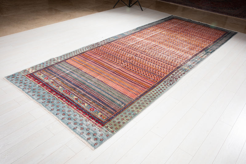13' 3" x 5' 2" Excellent Hand-Knotted Antique Collectible Tribal Rug - Yasi & Fara 