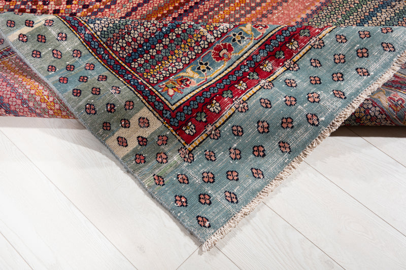 13' 3" x 5' 2" Excellent Hand-Knotted Antique Collectible Tribal Rug - Yasi & Fara 