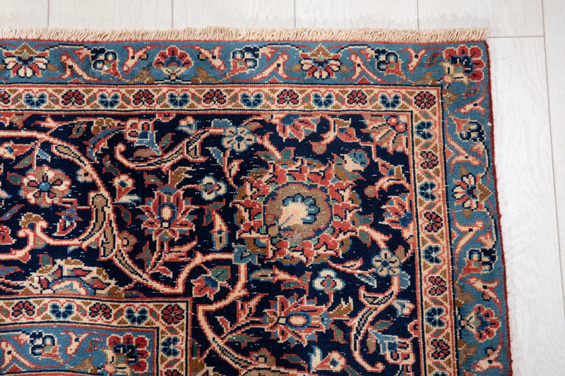 12' 11" x 9' 6" Excellent Hand-Knotted Vintage Large Area Rug - Yasi & Fara 