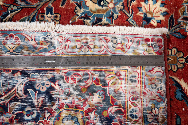 12' 11" x 9' 6" Excellent Hand-Knotted Vintage Large Area Rug - Yasi & Fara 