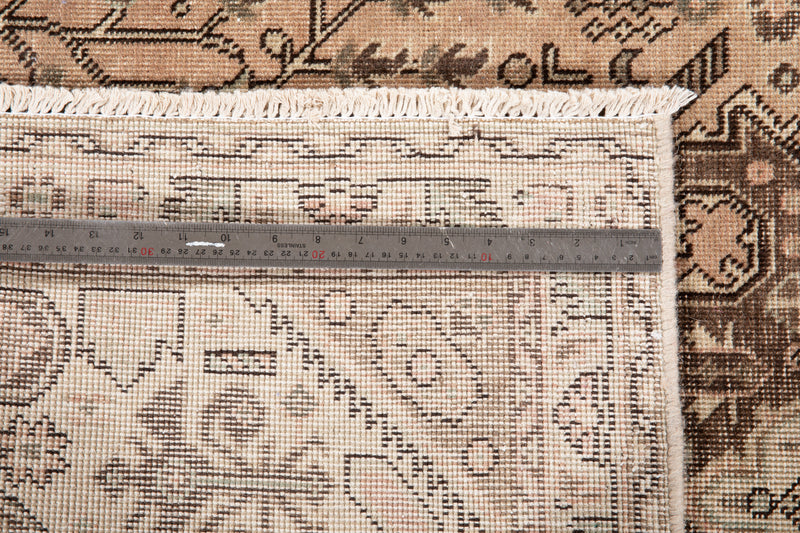 7' 10" x 4' 9" Excellent Hand-Knotted Antique Neutral Area Rug - Yasi & Fara 