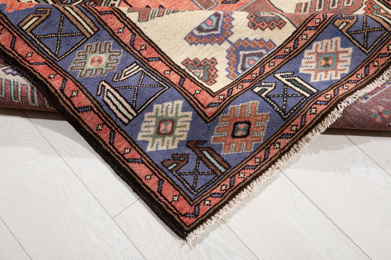 6' 6" x 4' 4" Excellent Hand-Knotted Collectible Vintage Tribal Rug
