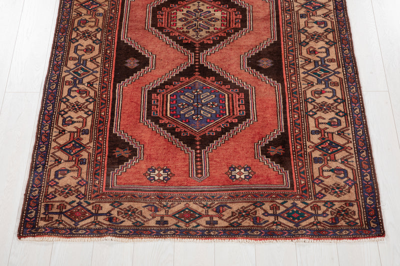 7' x 4' 4" Excellent Hand-Knotted Collectible Vintage Tribal Rug - Yasi & Fara 