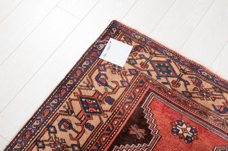 7' x 4' 4" Excellent Hand-Knotted Collectible Vintage Tribal Rug - Yasi & Fara 