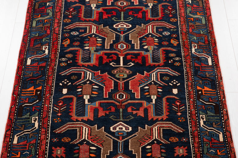 6' 7" x 4' 2" Excellent Hand-Knotted Collectible Vintage Tribal Rug