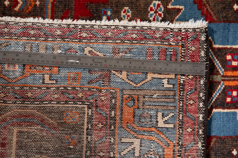 7' x 4' 4" Excellent Hand-Knotted Collectible Vintage Tribal Rug