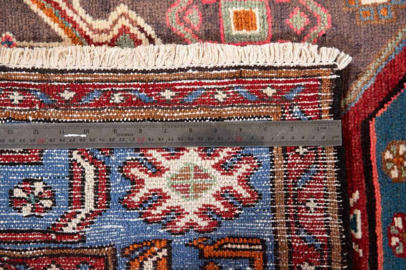 6' 11" x 4' 1" Excellent Hand-Knotted Vintage Collectible Tribal Rug