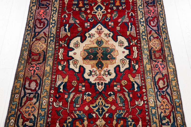 8' 1" x 4' 9" Excellent Hand-Knotted Antique Collectible Tribal Rug - Yasi & Fara 