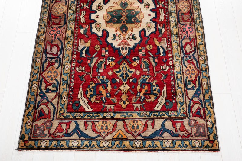 8' 1" x 4' 9" Excellent Hand-Knotted Antique Collectible Tribal Rug - Yasi & Fara 