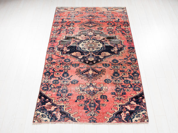 8' x 4' 7" Excellent Hand-Knotted Antique Collectible Tribal Rug - Yasi & Fara 