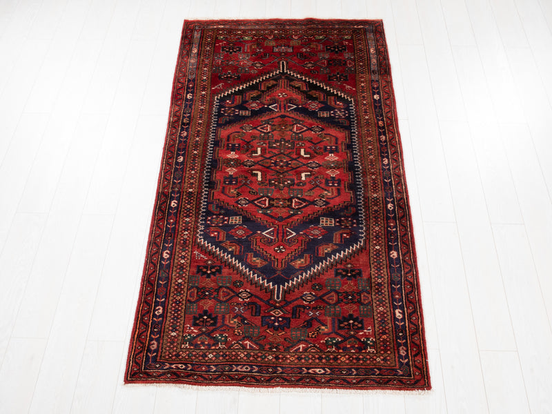 7' 1" x 3' 7" Excellent Hand-Knotted Vintage Tribal Rug - Yasi & Fara 