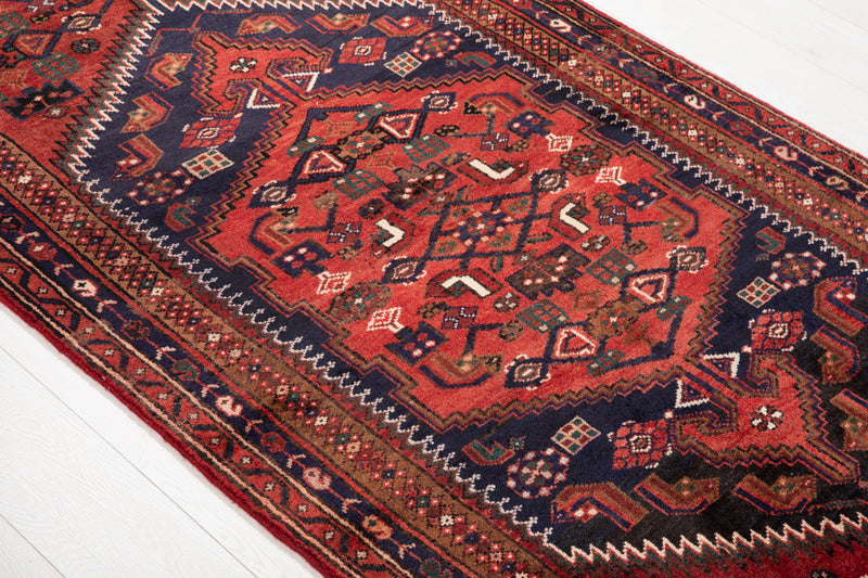 7' 1" x 3' 7" Excellent Hand-Knotted Vintage Tribal Rug - Yasi & Fara 