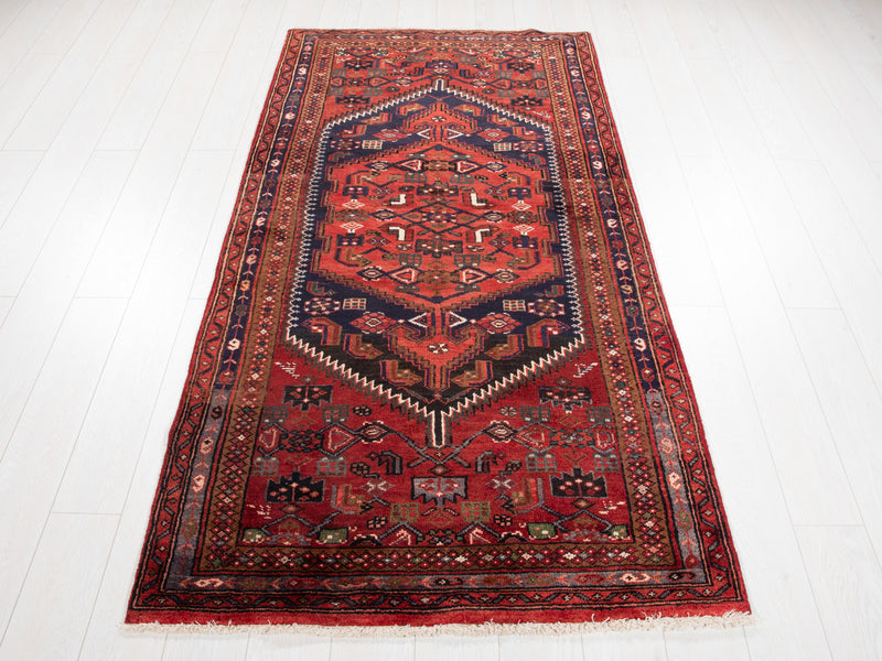 7' 1" x 3' 7" Excellent Hand-Knotted Vintage Tribal Rug - Yasi & Fara 