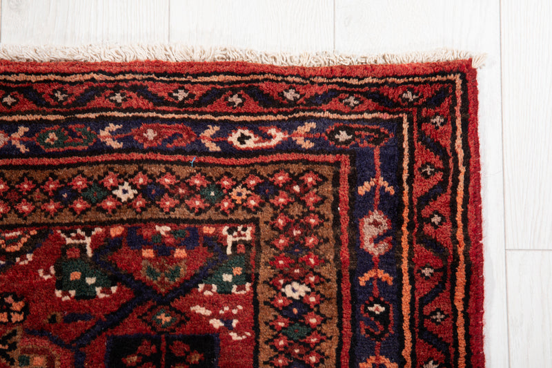 7' 1" x 3' 7" Excellent Hand-Knotted Vintage Tribal Rug - Yasi & Fara 
