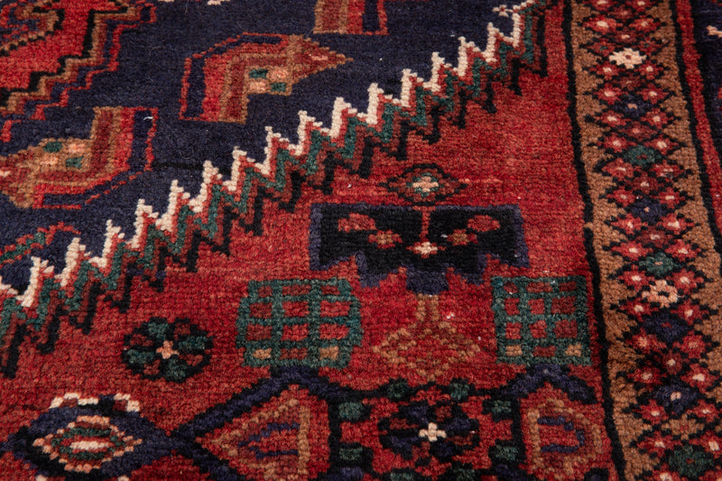 7' 1" x 3' 7" Excellent Hand-Knotted Vintage Tribal Rug - Yasi & Fara 