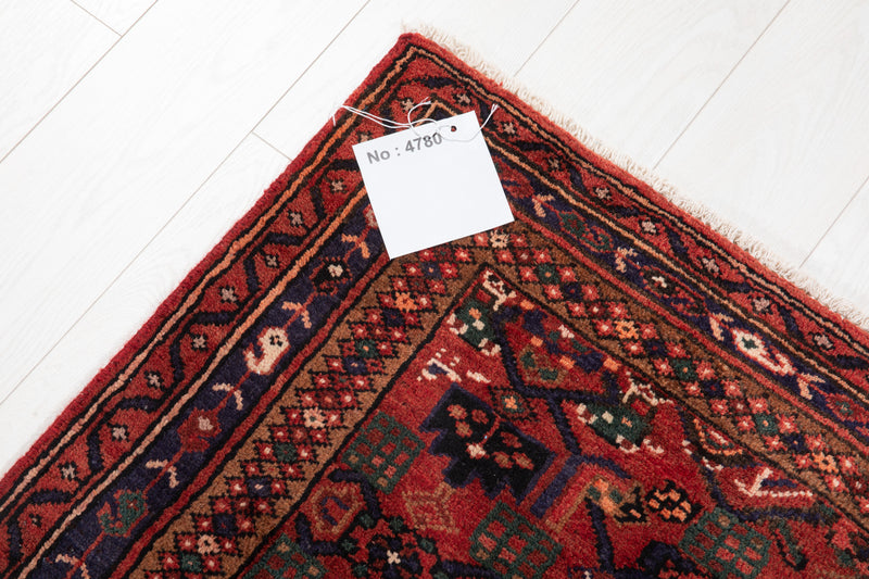 7' 1" x 3' 7" Excellent Hand-Knotted Vintage Tribal Rug - Yasi & Fara 