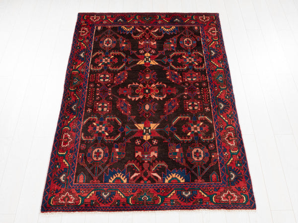 6' 8" x 4' 5" Excellent Hand-Knotted Vintage Collectible Tribal Rug - Yasi & Fara 