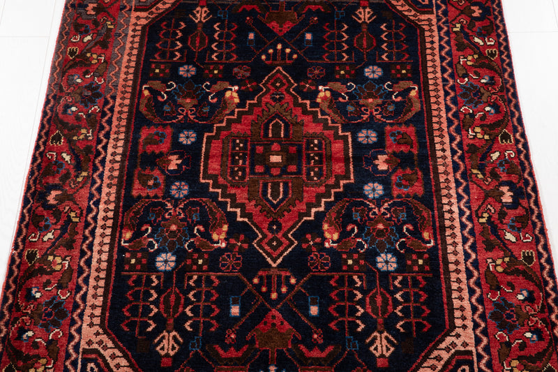 6' 8" x 4' 3" Excellent Hand-Knotted Antique Collectible Tribal Rug - Yasi & Fara 