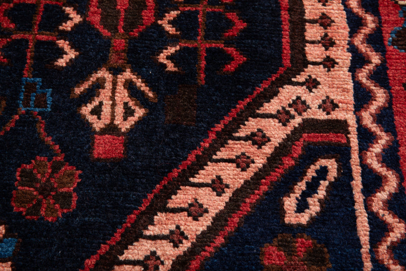 6' 8" x 4' 3" Excellent Hand-Knotted Antique Collectible Tribal Rug - Yasi & Fara 