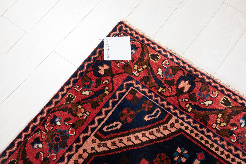 6' 8" x 4' 3" Excellent Hand-Knotted Antique Collectible Tribal Rug - Yasi & Fara 