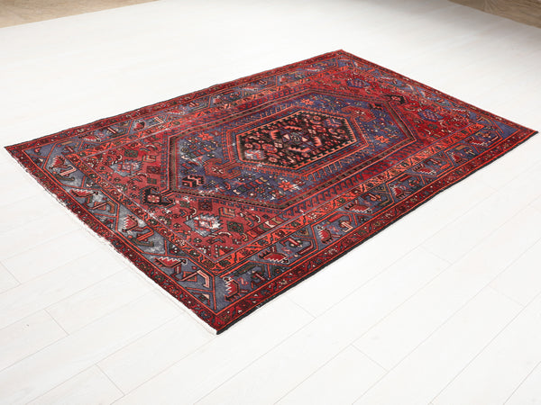 7' 3" x 4' 7" Excellent Hand-Knotted Antique Collectible Tribal Rug - Yasi & Fara 
