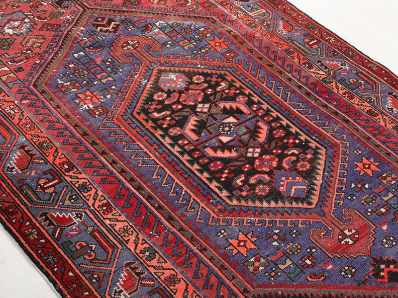 7' 3" x 4' 7" Excellent Hand-Knotted Antique Collectible Tribal Rug - Yasi & Fara 