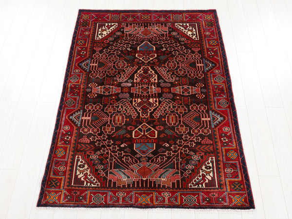 6' 7" x 4' 5" Excellent Hand-Knotted Collectible Fine Vintage Tribal Rug - Yasi & Fara 