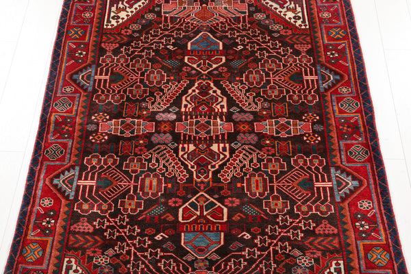 6' 7" x 4' 5" Excellent Hand-Knotted Collectible Fine Vintage Tribal Rug - Yasi & Fara 