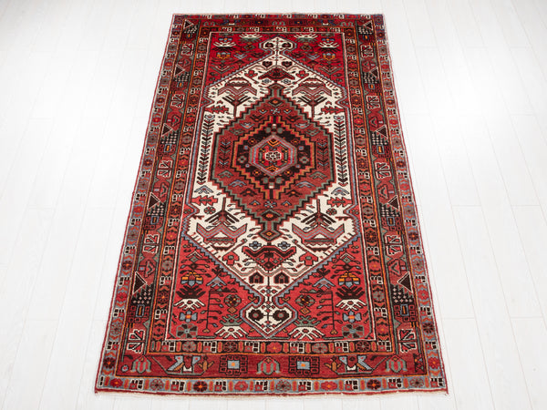 8' 1" x 4' 5" Excellent Hand-Knotted Vintage Tribal Rug - Yasi & Fara 