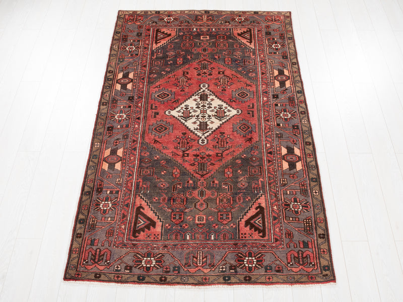 7' 6" x 4' 6" Excellent Hand-Knotted Vintage Tribal Rug - Yasi & Fara 