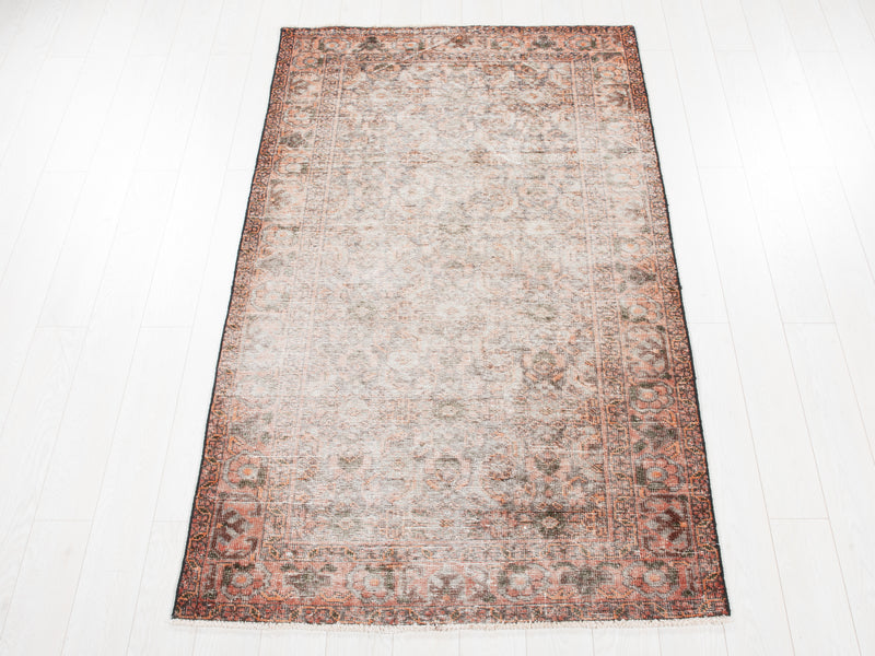 7' 2" x 4' 1" Excellent Hand-Knotted Antique Distressed Tribal Rug - Yasi & Fara 