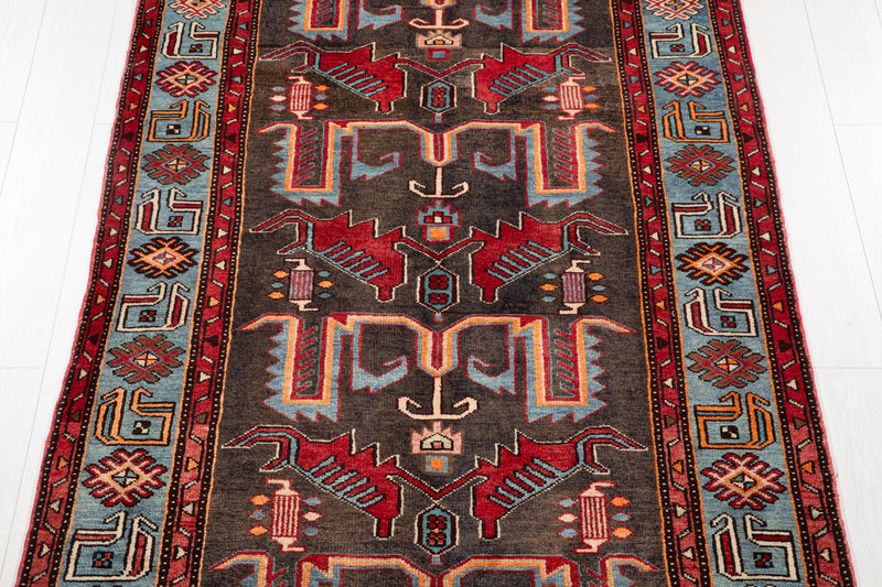 7' x 4' 2" Excellent Hand-Knotted Vintage Tribal Rug - Yasi & Fara 