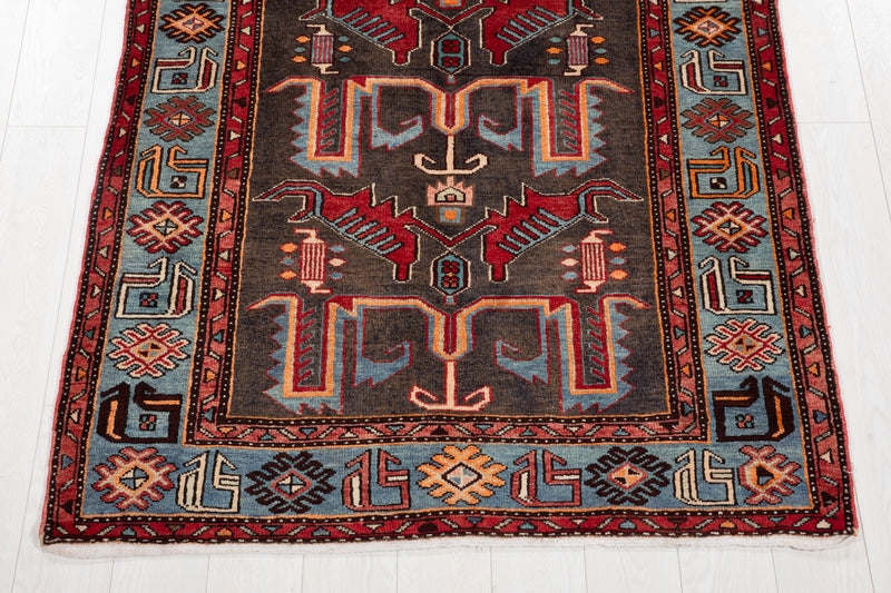 7' x 4' 2" Excellent Hand-Knotted Vintage Tribal Rug - Yasi & Fara 