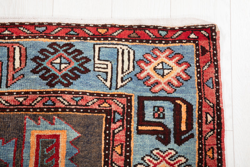 7' x 4' 2" Excellent Hand-Knotted Vintage Tribal Rug - Yasi & Fara 