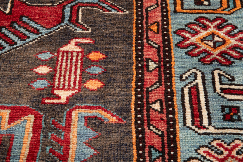 7' x 4' 2" Excellent Hand-Knotted Vintage Tribal Rug - Yasi & Fara 